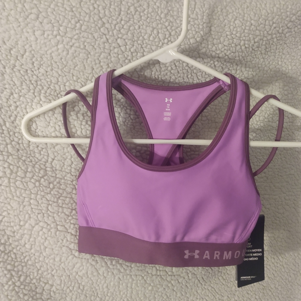 Pink Under Armour Sports Bra Size XS